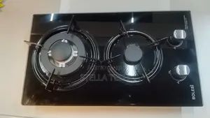 Bolesi Hob 2 Burners Inbuilt Gas Glass Tampared Hod