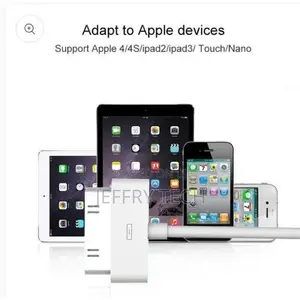 USB Data Cable for iPad - (iPad 3) / iPad 2/ iPad, iPhone 4 & 4S, IPh