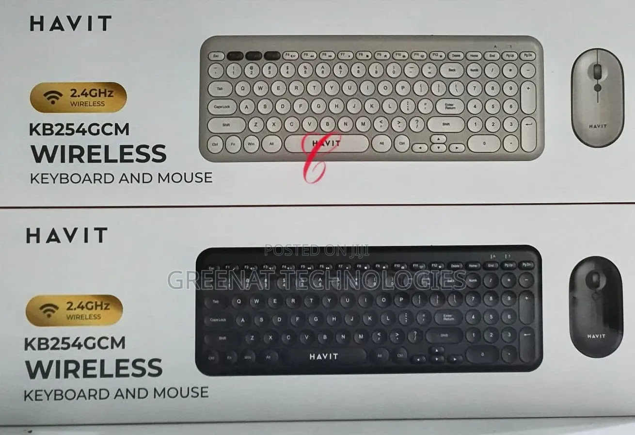 Havit KB254GCM Wireless Keyboard and Mouse Combo With Numeric Keypad