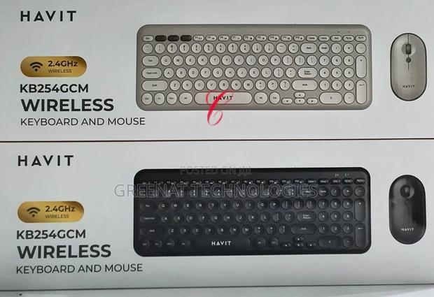 Havit KB254GCM Wireless Keyboard and Mouse Combo With Numeric Keypad