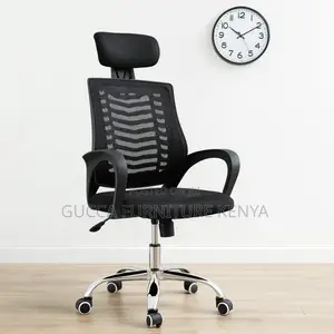 Swivel Study Mesh Chair With Headrest.