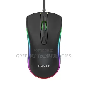 Havit MS72 Two Gears of Speed Optical Mouse RGB Wired Gaming Mouse