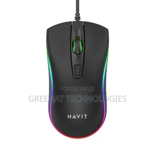 Havit MS72 Two Gears of Speed Optical Mouse RGB Wired Gaming Mouse