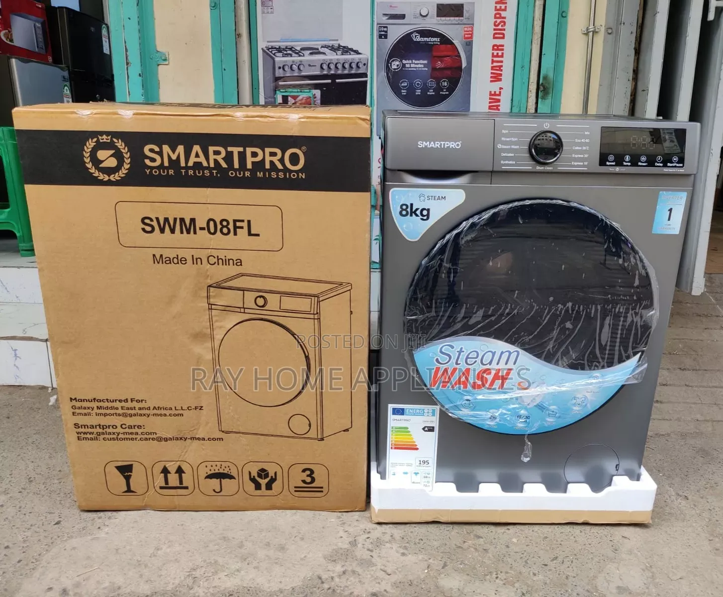 8kgs Front Load Washing Machine Steam Wash