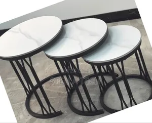 Best Quality 3 in 1 Executive Pure Marble Table