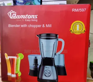 Ramtons 3in1 Blender, Chopper and Grinder Stainless Steel Body RM597