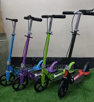 Foldable Metallic Scooters  
✅ With Hand Break
✅Adjustable Size
✅