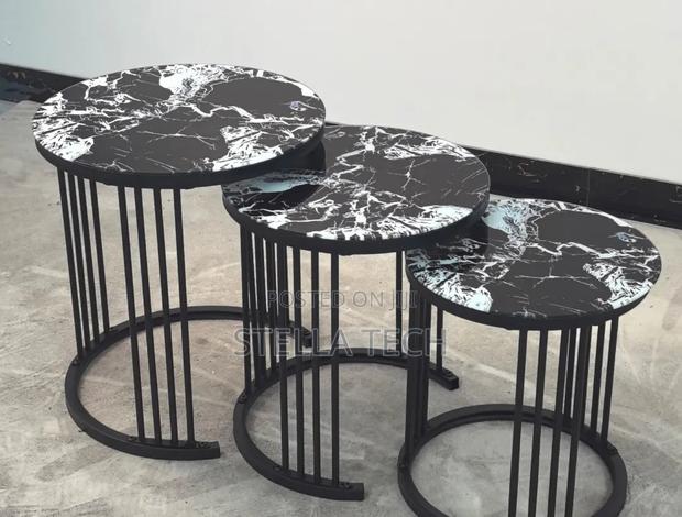 Executive 3 in 1 Coffee Table Glass Effect