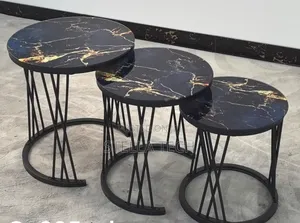 Executive 3 in 1 Coffee Table Glass Effect