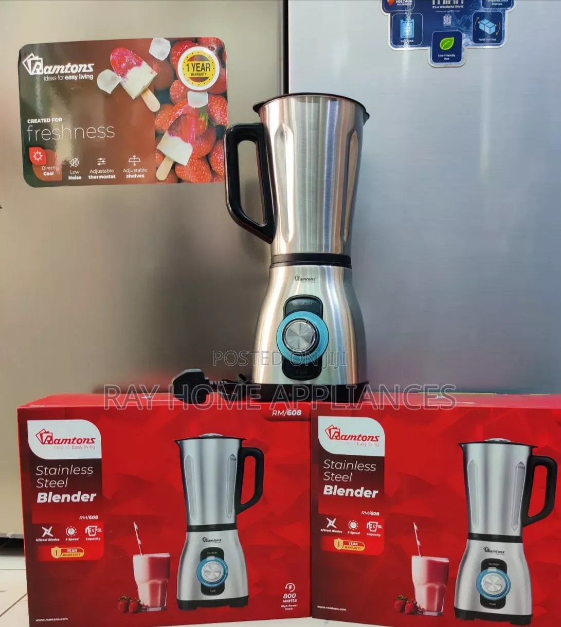3in1 Blender Stainless Steel Jar Rm608