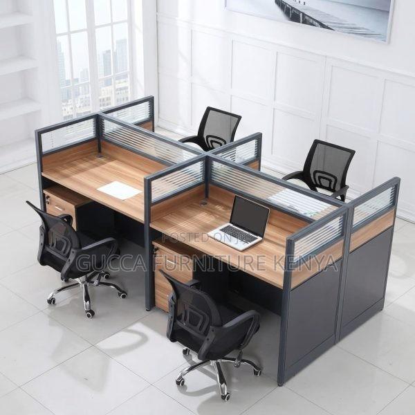 Modular Workstation Desk-4 People - thumbnail 2