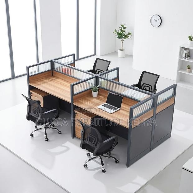 Modular Workstation Desk-4 People - thumbnail 3
