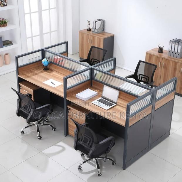 Modular Workstation Desk-4 People - thumbnail 4