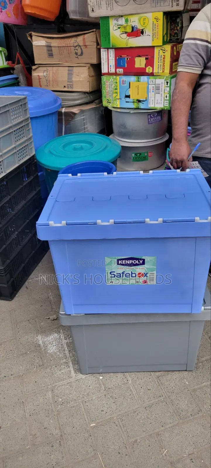 Big Plastic Storage Box,  54l Storage Box