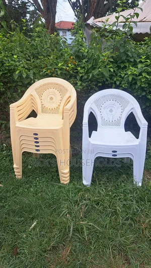 White Plastic Chairs, Cream Plastic Chair