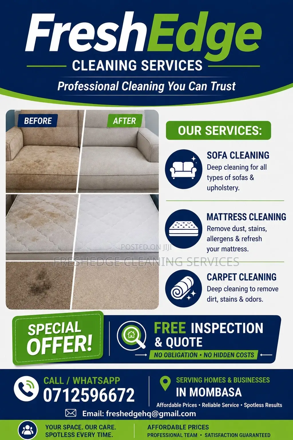 Professional Sofa Cleaning Services – Mombasa