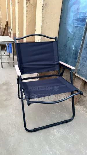 *Portable Black Foldable Camping Chair*