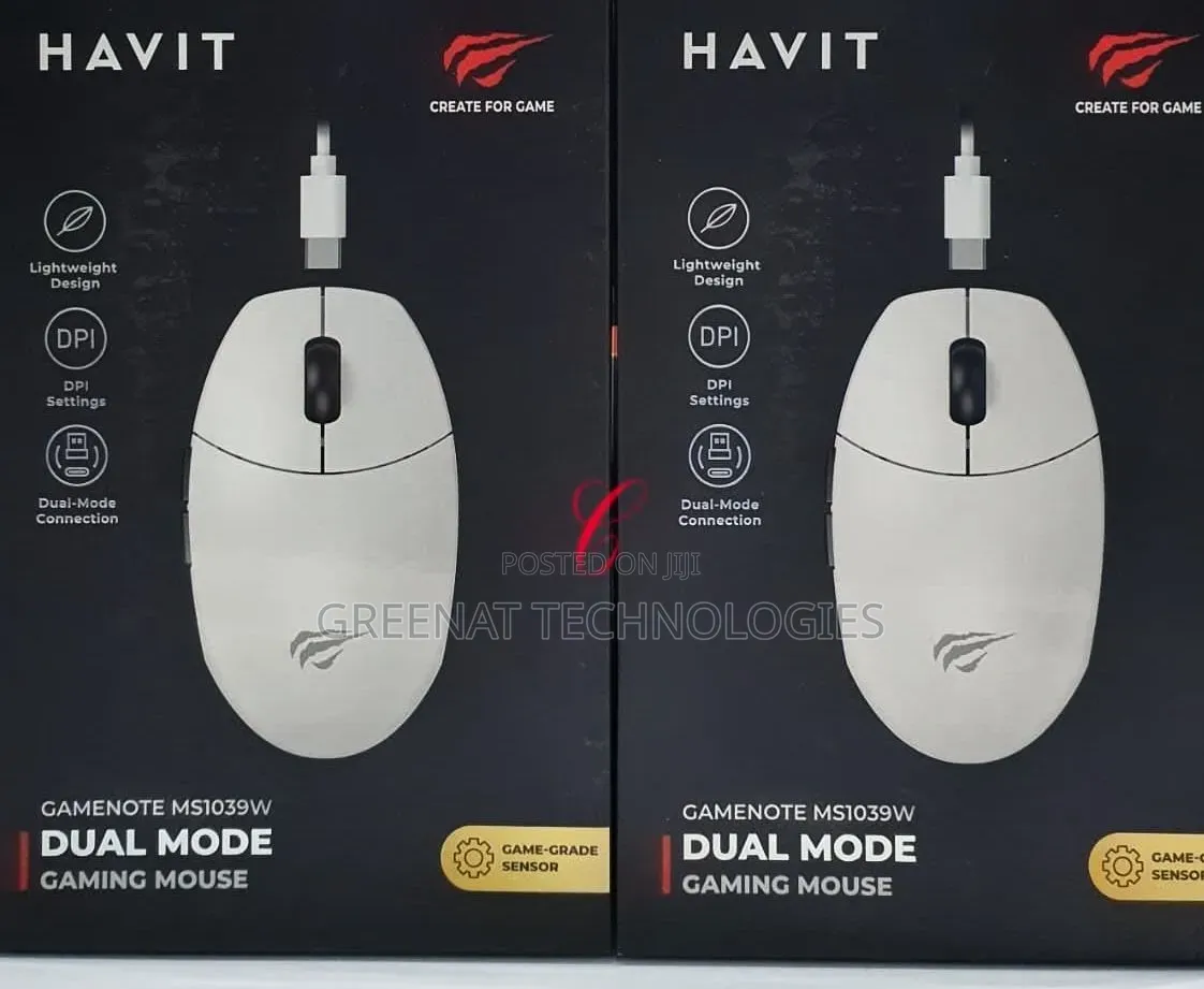 Havit Gamenote MS1039W Dual Mode Rechargeable Gaming Mouse Game-Grade