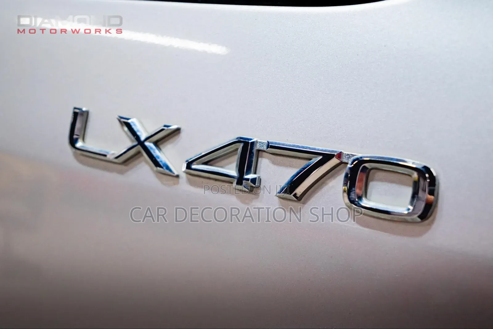 Polished Chrome Finish LX470 With Pre_applie Double-Sided Tape