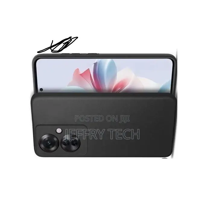 Silicon Back Case for Oppo Reno 11f . Black