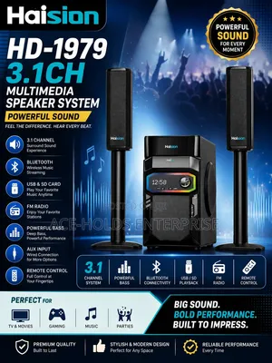 Haision HD-1979 3.1CH Multimedia Speaker System – Powerful Sound