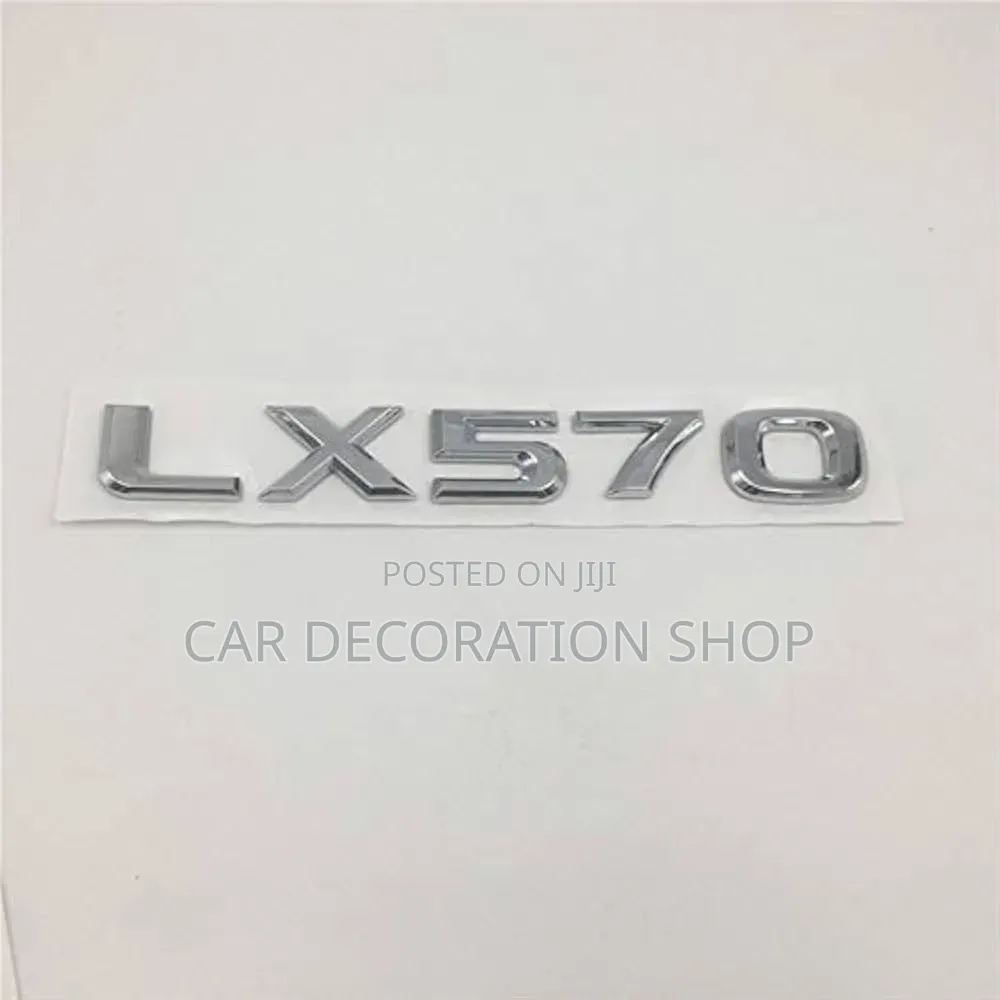 Chrome Plated Plastic 3D LX570 Trunk Emblem Badge