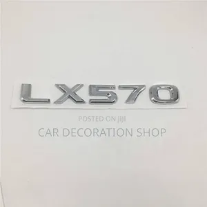 Chrome Plated Plastic 3D LX570 Trunk Emblem Badge