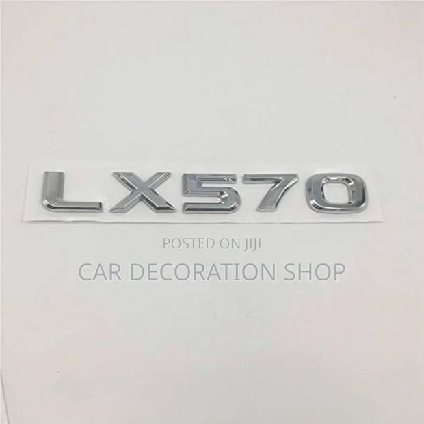 Chrome Plated Plastic 3D LX570 Trunk Emblem Badge