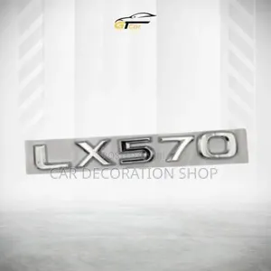 Chrome Plated Plastic 3D LX570 Trunk Emblem Badge