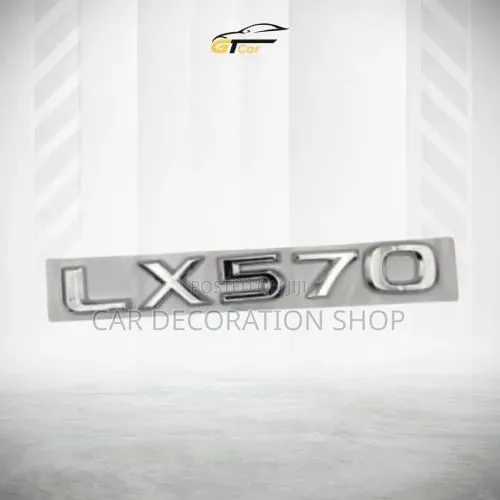 Chrome Plated Plastic 3D LX570 Trunk Emblem Badge
