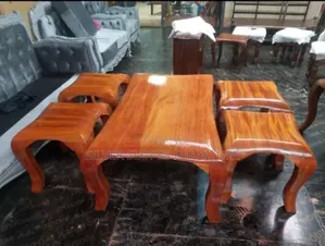 Coffee Table With Stool Sets.