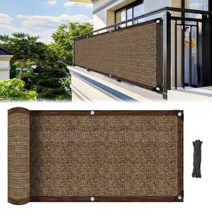 Brown Stylish Balcony Shields for Added Privacy