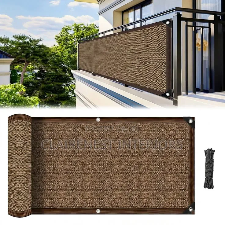 Brown Stylish Balcony Shields for Added Privacy