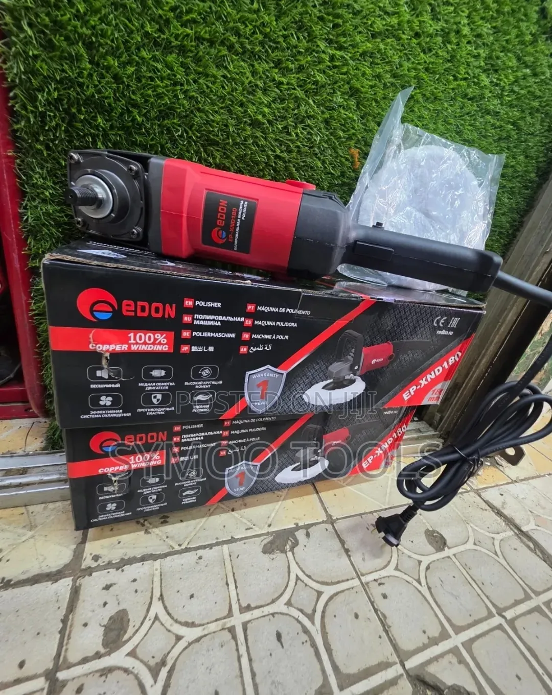 Edon Heavy Duty Electric Angle Polisher and Buffing Machine.