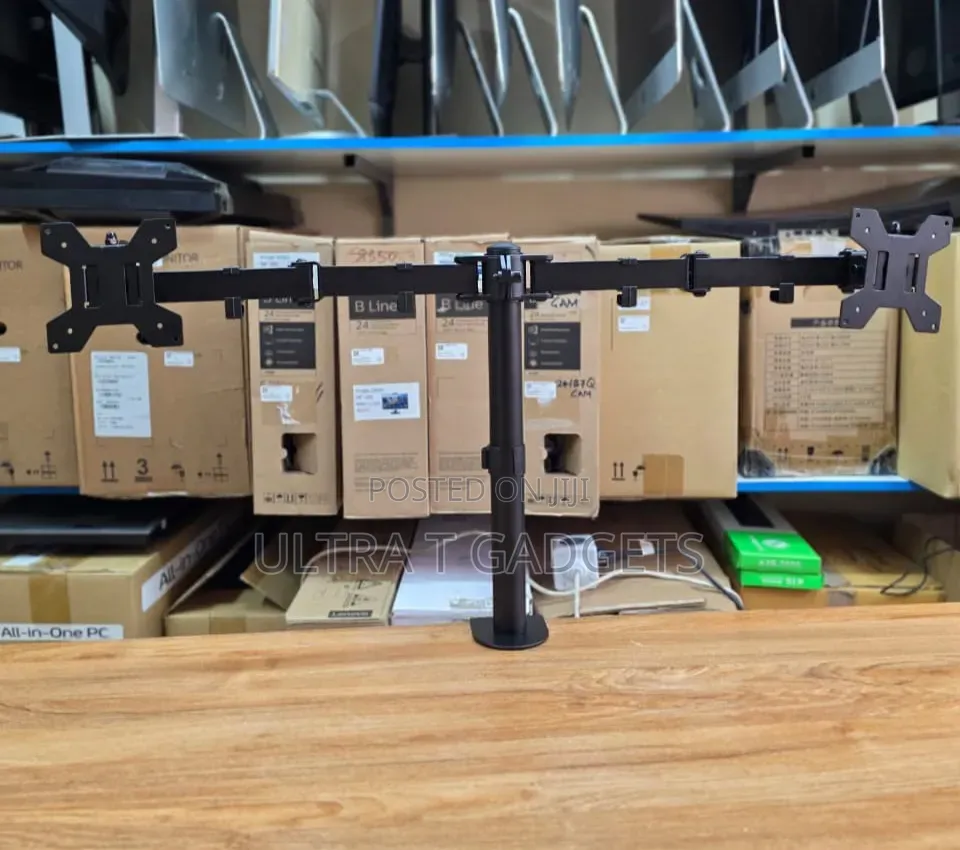 Brand New Dual Monitor Mount – 24" & 27" Screens