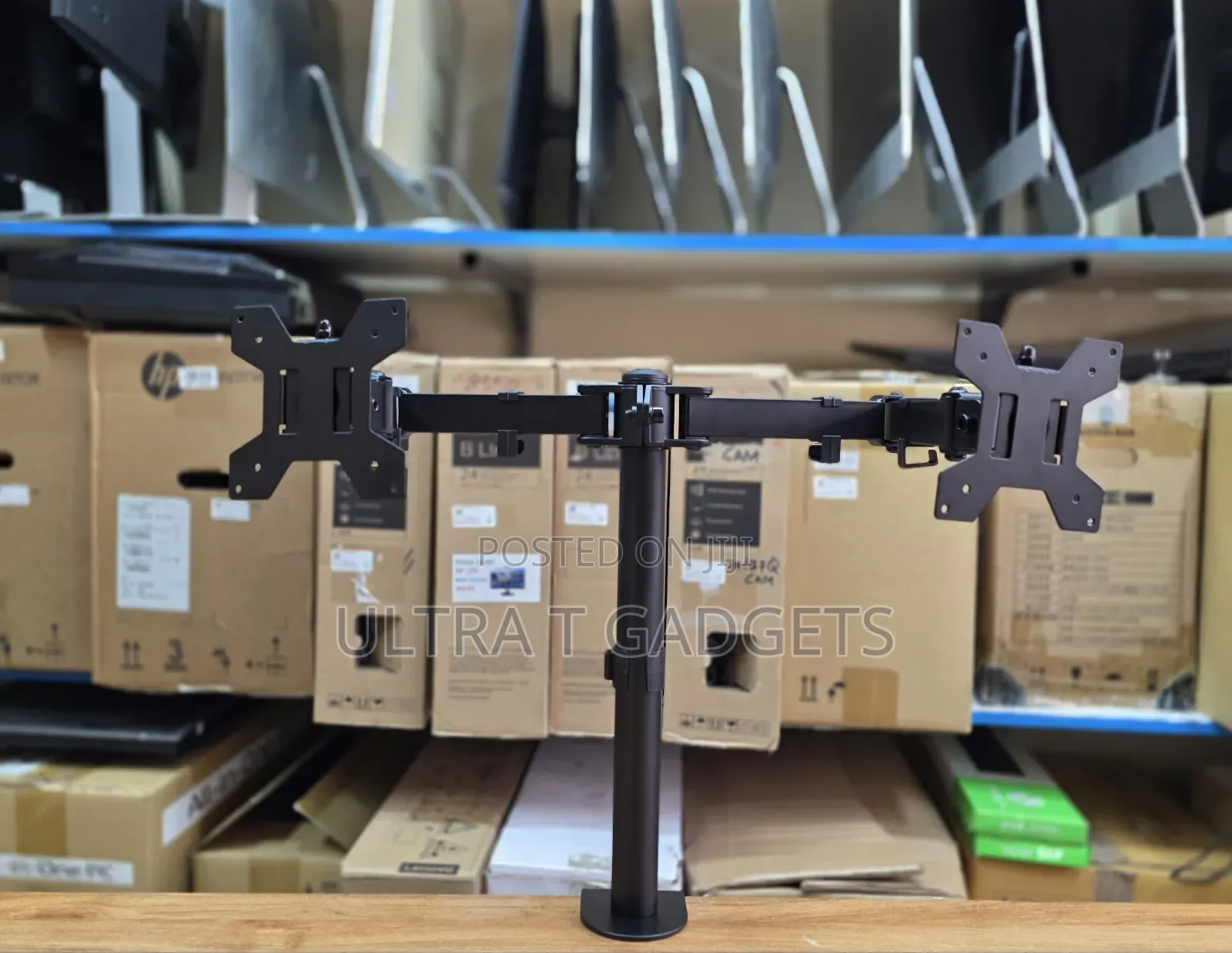 Brand New Dual Monitor Mount – 24" & 27" Screens