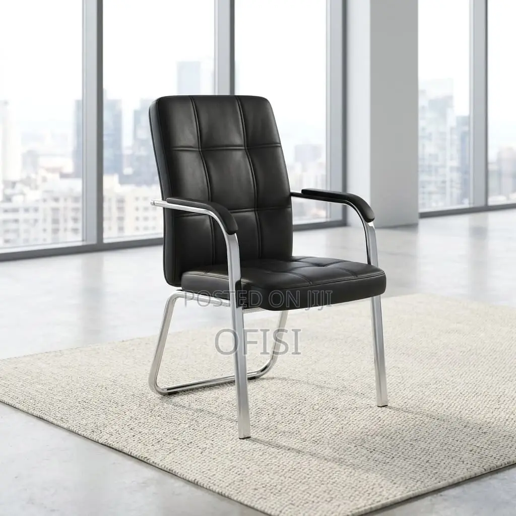 Office Chair; Modern Leather Waiting Chair