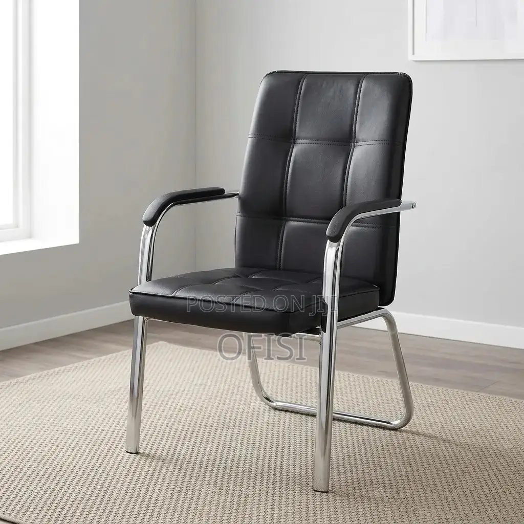Office Chair; Modern Leather Waiting Chair