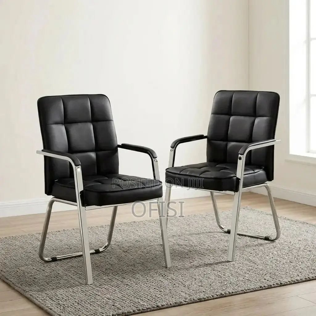 Office Chair; Modern Leather Waiting Chair
