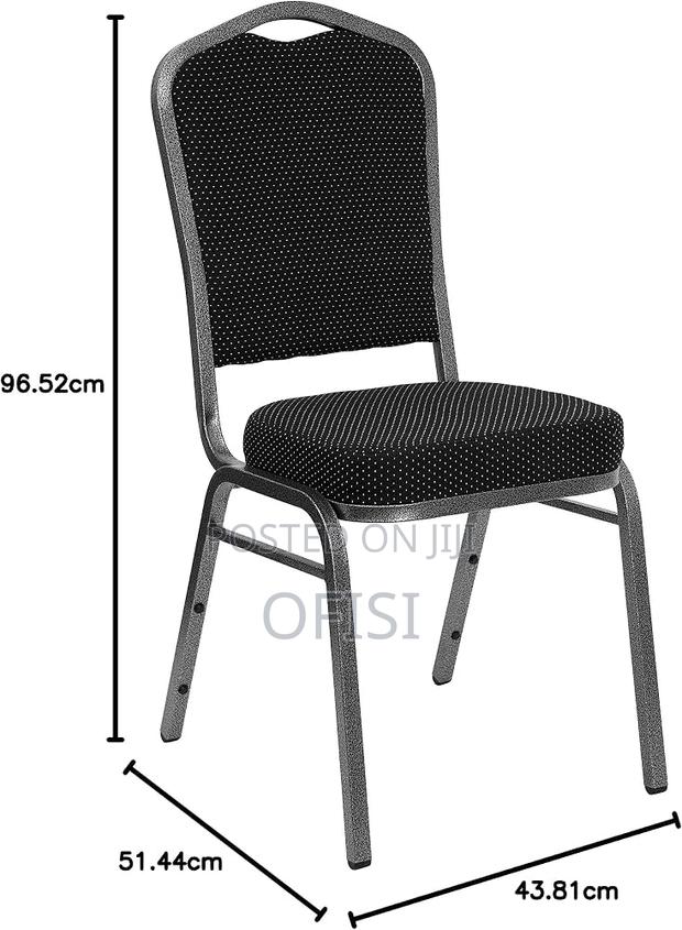 Conference Chair; Black Stackable Conference Chair - thumbnail 5