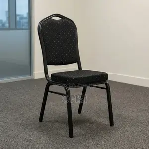 Conference Chair; Black Stackable Conference Chair