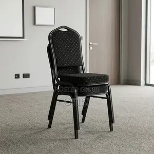 Conference Chair; Black Stackable Conference Chair