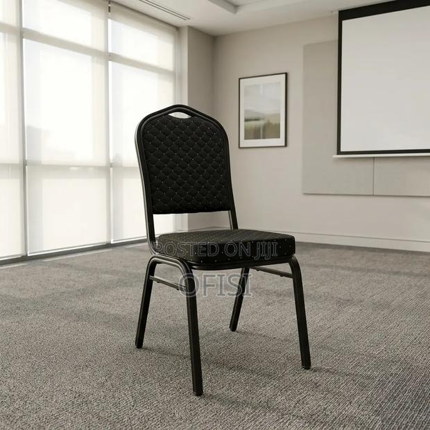 Conference Chair; Black Stackable Conference Chair - thumbnail 9