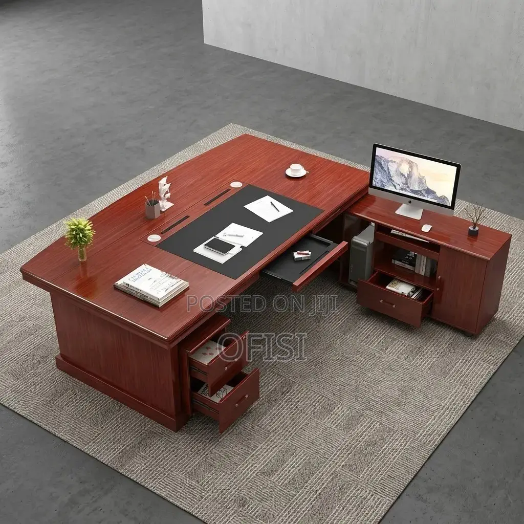 Office Desk; 2 Meters Executive Office L-Shaped Table