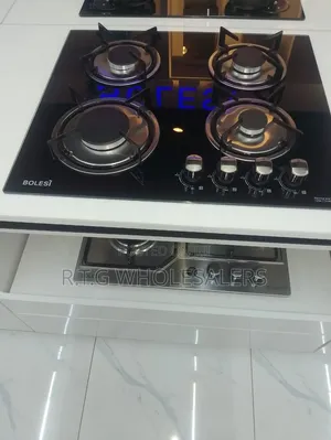 Bolesi Hob 4 Gas Burners  Inbuilt Glass Tampared Gas Hod @