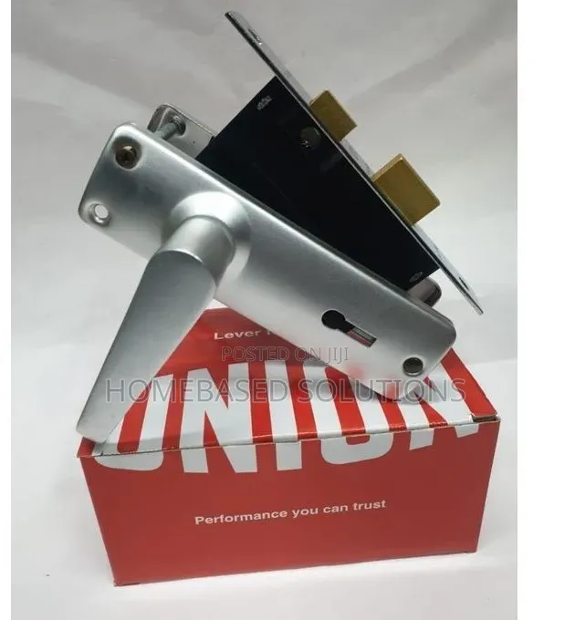 Original Union Silver Wooden Door Lock