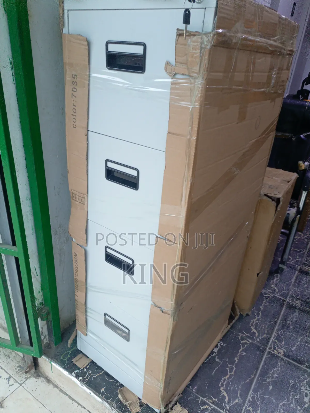 Pure Metallic Executive Director Office Cabinet