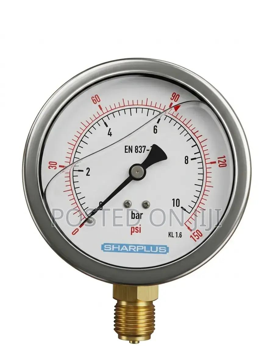 Brand New Sharplus 10 Bar / 150 PSI Pressure Gauge – EN 837-1