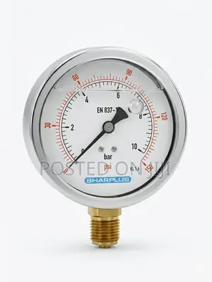 Brand New Sharplus 10 Bar / 150 PSI Pressure Gauge – EN 837-1