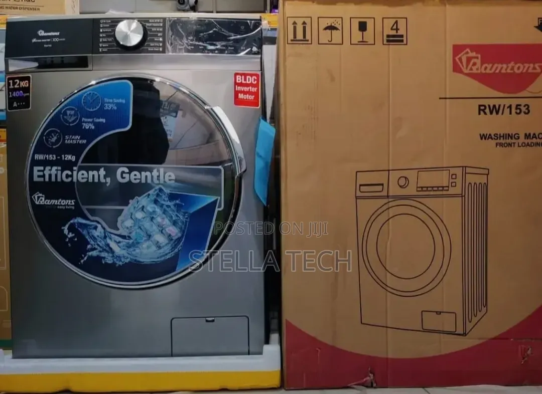 Ramtons Front Load Fully Automatic 12kg Washer - Rw/218